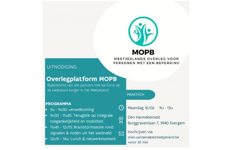 MOPB Uitnodiging overlegplatform